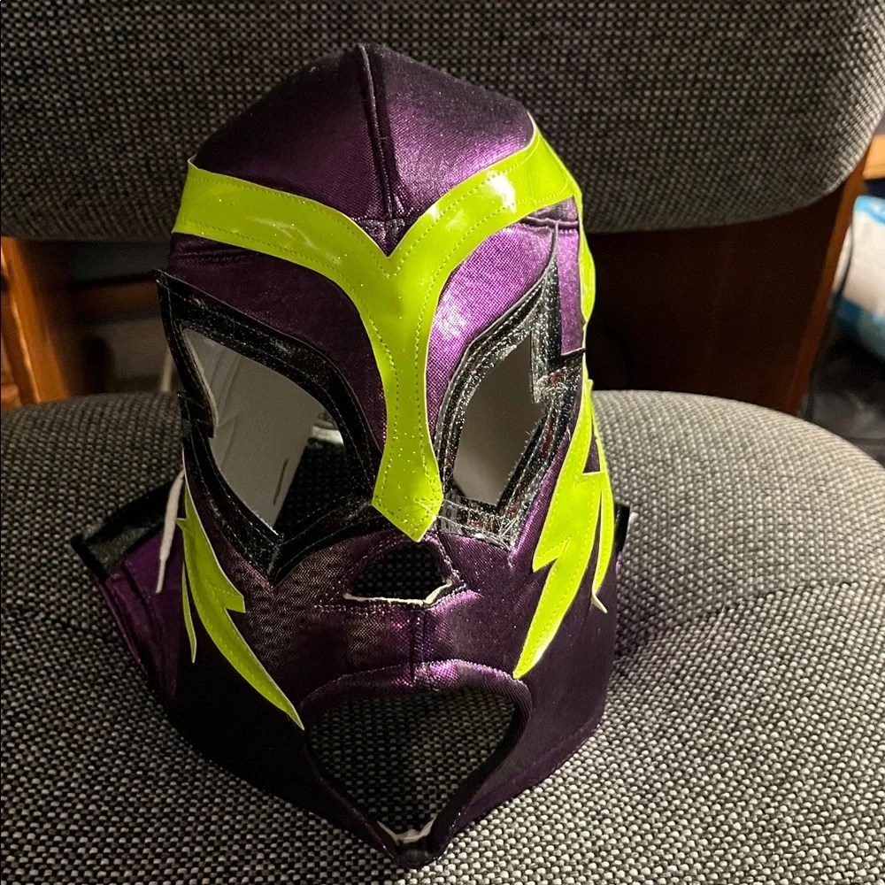 Purple and Green Wrestling Mask from Mexico